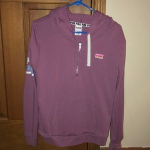 victoria secret pink quarter zip